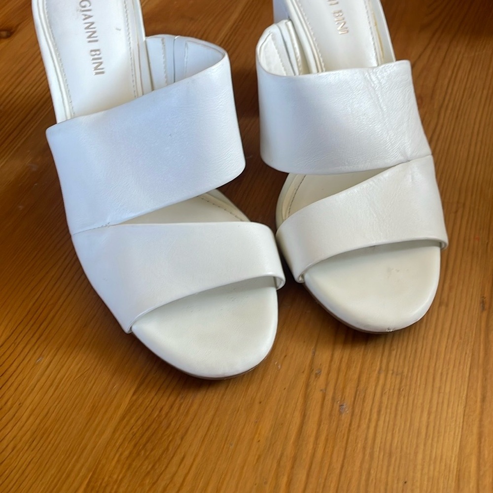 Gianni Bini Cream Women's Mules
